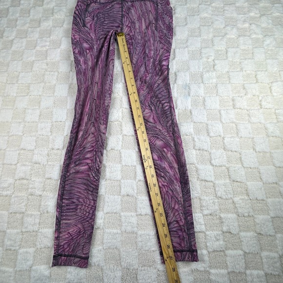 Lululemon Align High Rise Leggings Women Size 4 Purple Snake Print Yoga Athletic - Picture 2 of 12